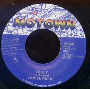 LP Lionel Richie - Truly VINYL 7 POLEGADA