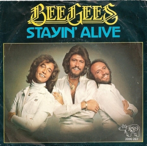 LP Bee Gees - Stayin Alive VINYL 7 POLEGADA