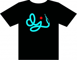 Camiseta Dj - Azul