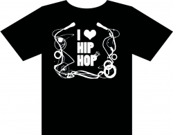 Camiseta I love hip hop