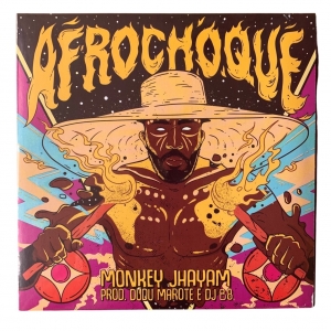 LP Monkey Jhayam - Afrochoque  Monkey Jhayam & Afrocidade 2020 Volts VINYL 7 POLEGADA