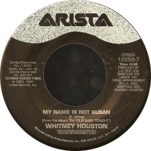 LP Whitney Houston - My Name Is Not Susan VINYL 7 POLEGADA