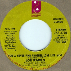 LP LOU RAWLS - You ll Never Find Another Love Like Mine (VINIL 7 POLEGADAS)