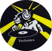FELTROS TECHNICS Modelo ET DJ - Preto e Amarelo (SLIPMATS)